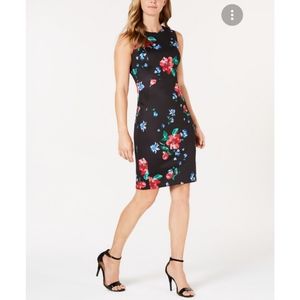 Calvin Klein floral sheath dress